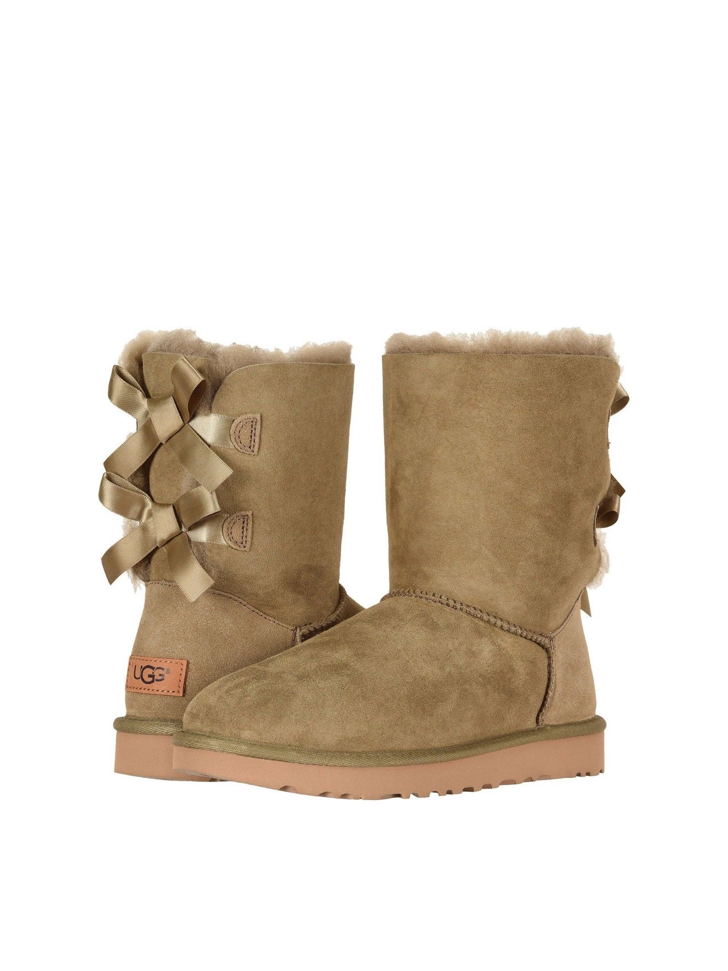 light brown uggs with bows