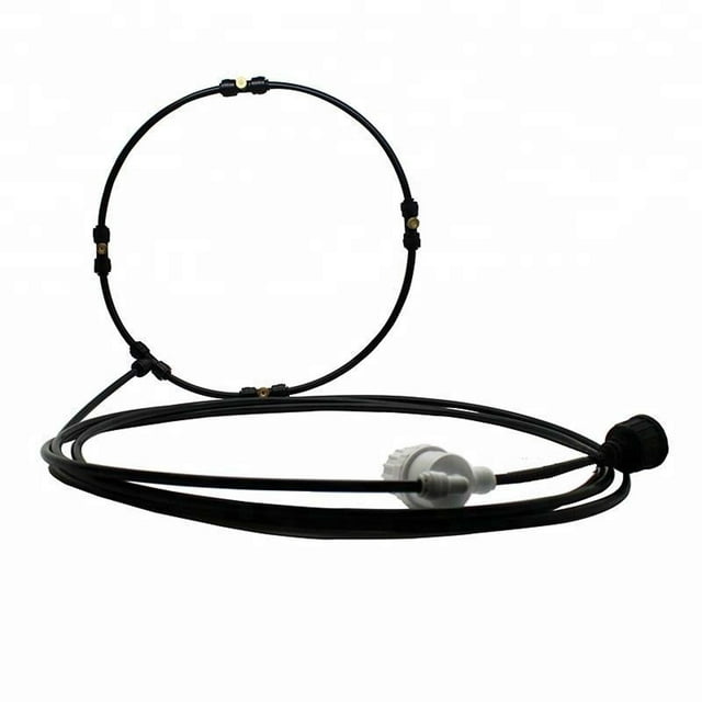 Sentmoon Anneau de Pulvérisation de 16 Pouces pour Ventilateur avec Tube de 118 Pouces, Kit de Ventilateur Brumisateur Extérieur pour une Brise de Patio Fraîche, Tube de Pulvérisation pour Brumisateurs d'Eau pour Rafraîchir les Offres du Jour en Liquidation Prime