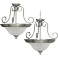 thumbnail image 2 of Volume Lighting  Troy 3-Light Brushed Nickel Hanging Pendant Semi-Flush - Brushed Nickel, 2 of 2