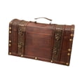 thumbnail image 3 of Estuche para transportar vino, caja de presentación, hecho a mano, portátil, rústico, de madera, decorativo, para bar., 3 of 9