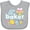 AC-Heather Grey, variant on Inktastic Lil' Baker Icing and Cake Boys or Girls Baby Bib