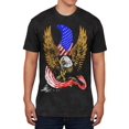 thumbnail image 1 of 4th of July Screaming Bald Eagle of Freedom Mens Soft T Shirt, 1 of 1