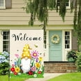 thumbnail image 3 of Spring Welcome Gnome Garden Flag 12 x 18 inch Double Sided Outside decorations,Flower Butterfly Small Garden Flags For Outdoor Yard Lawn, 3 of 6