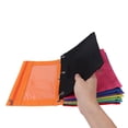 thumbnail image 3 of Toptie 6 Pack 3 Ring Binder Pencil Pouch, Zipper Stationery Bag with Clear Window for Office Supplies Multicolor, 3 of 6