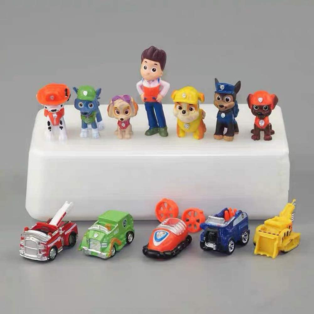 Paw Patrol Cake Toppers Action Figures Puppy Patrol Dog Kids Toy Gift 12 pc Set 