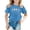 Blue, variant on Kids' Neon Graphic T-Shirt, 3D Game Print, Short Sleeve, Summer Cool Tops for 8-12 Years