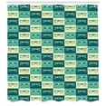 thumbnail image 3 of Ambesonne Indie Shower Curtain, Vintage Eyeglasses Cool, 69"Wx70"L, Petrol Blue Turquoise, 3 of 3
