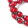 thumbnail image 6 of U8MO 20pcs Red Handmade Lampwork Ladybug Beads Mini Loose Spacer Beads Craft 12~14mm, 6 of 7
