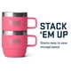 thumbnail image 5 of Taza YETI Rambler apilable de acero inoxidable de 180 ml, paquete de 2 unidades, color rosa, 5 of 8