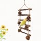 thumbnail image 1 of Hot6sl Ofertas y Liquidaciones Escalera para Loros, Jaula para Loros, Jaula para Pájaros, Jaula para Pájaros de Madera Natural, Jaula para Pájaros para Masticar, Accesorios para Jaulas Colgantes, 1 of 7