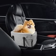 thumbnail image 4 of Asiento para el automóvil para perros con manijas asiento de refuerzo de autos de mascota para el accesorio de viaje de la consola del centro, 4 of 5