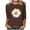 Brown, variant on Womens Athletic Tops Women's Casual Loose 3/4 Sleeve Print T Shirt Purple L