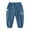 Denim Blue, variant on WOLLED Little Boys Casual Pants Sweatpants with Pockets Summer Cozy Pants for Toddler Kids 1-8 Years Old