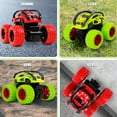 thumbnail image 4 of Shayson 2 Pack Monster Truck Toys, Friction Powered Toy Cars Push and Go Vehicles for Kids Toddler, Stunt Off-road Cars Set, Car Toy for Boys 3-5+, Red+Green, Gift, 4 of 8