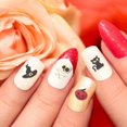 thumbnail image 2 of 6 Sheets Halloween Skull Pumpkin Nail Stickers Bats Manicure Decal for Art Craft, 2 of 3