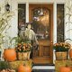 thumbnail image 3 of Corona de Halloween y Navidad para el hogar, muñeca sin cara para colgar en la puerta o la pared, decoración para fiestas en el salón, 3 of 7