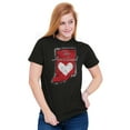 thumbnail image 5 of Indiana Heartland State Shape Cute IN Women's Graphic T Shirt Tees Brisco Brands M, 5 of 5