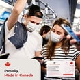 thumbnail image 2 of CKDPACK Level 1 (Pack of 50) White Face Masks | Made in Canada, 2 of 5