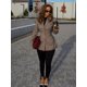 thumbnail image 5 of Chaqueta de traje Vintage a cuadros de manga larga para mujer, abrigo informal a la moda con solapa y una botonadura, ropa de abrigo elegante para mujer 2024, 5 of 5