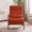 Orange, variant on Accent Armchair, High Back Single Reading Armchair with Solid Wood Armrest and Backrest, Upholstered Lounge Chair with Iron Frame, Comfy Sofa Chair for Living Room Bedroom Apartment, Orange