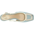 thumbnail image 5 of Sam Edelman Tracie Robin Egg Blue/Porcelain Slingback Squared Toe Buckle Pumps (Robin Egg Blue/Porcelain, 8.5), 5 of 6