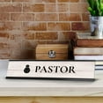 thumbnail image 5 of Pastor 2 x 10" Desk Sign with Aluminium Frame | Church Leader Role and Titles, 5 of 8