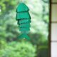 thumbnail image 4 of Color Koi Fish Wind Chimes Hierro Colgante Decoración Colgante Adornos de Windchime Escultura de pared para el hogar Patio Jardín Verde Sunnimix Campanas de viento, 4 of 7