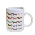 thumbnail image 1 of KuzmarK Coffee Cup Mug Pearl Iridescent White - Basset Hound Dog, 1 of 2
