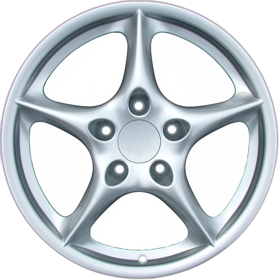 2002-2005 Porsche 911 18" Silver OEM Factory Wheel Rim 99636213603
