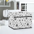 thumbnail image 5 of HELLHERO Sewing Machine Dust Cover Paw Prints Lightweight Polyester Material Universal, 5 of 8
