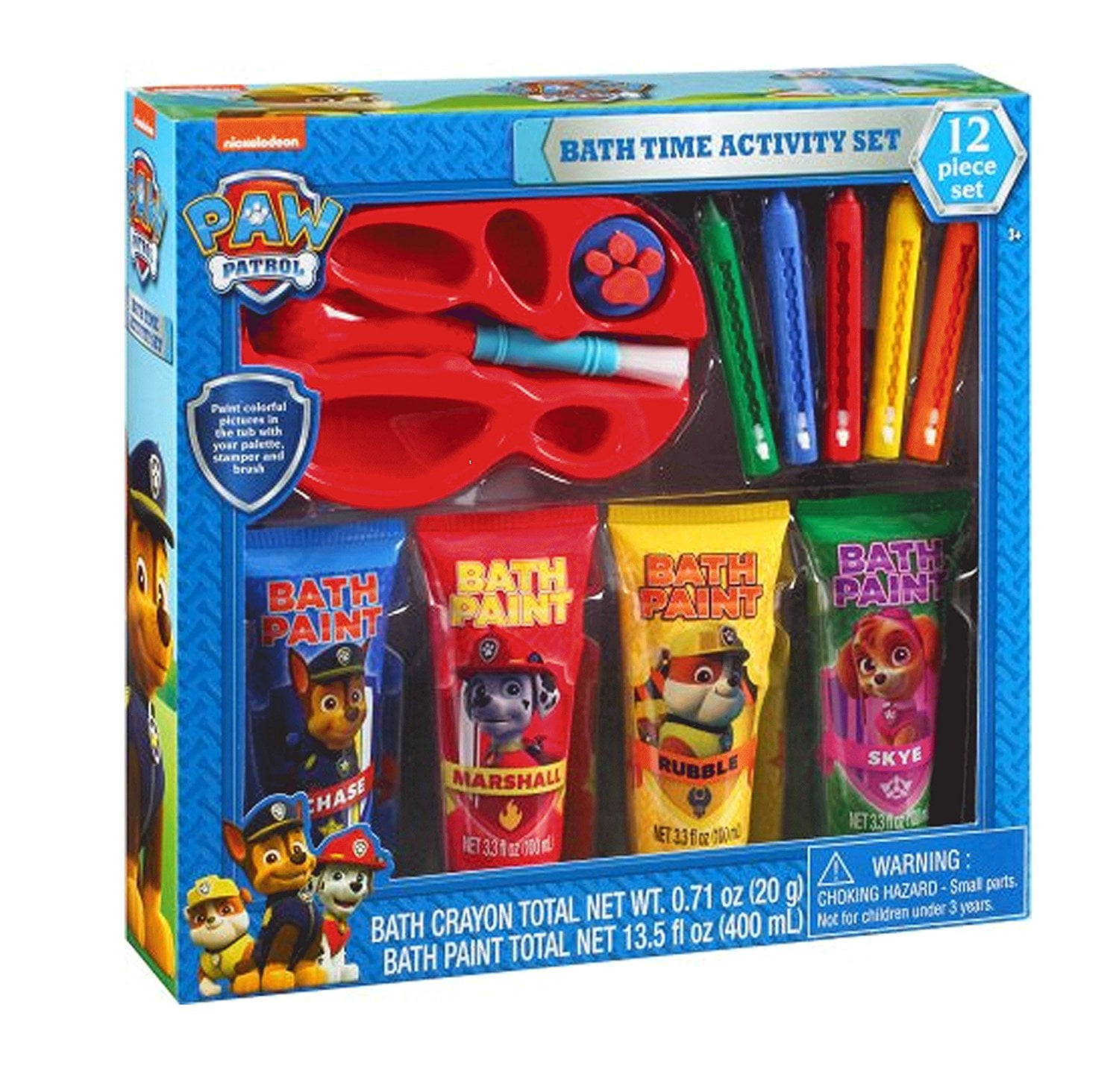 paw patrol bath activity set