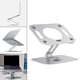 thumbnail image 4 of Soporte ajustable para computadora portátil, portátil, plegable, de elevación, ligero, plateado con ventilación , multiángulo, antideslizante, shamjiam Soporte ajustable para computadora portátil, 4 of 9