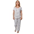 thumbnail image 1 of Body Touch Women Pajamas Set Ultra Soft Lace 2 Piece PJs Shirt & Pants, 1 of 4