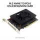 thumbnail image 3 of Tarjeta adaptadora M.2 NVME a PCI-E X16 Tarjeta de expansión con cuatro interfaces M-Key M Irfora Tarjeta adaptadora, 3 of 5