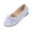 Sky Blue, variant on Ballet Style Footwear, Women's Bow Accent Cutout Design Flats Comfortable Low Profile Dress Shoes with Flexible Walking Sole and Easy Style Cutout Upper Flat Sole Work Shoes Ballet, Pink US-5/EU-36