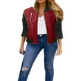 thumbnail image 1 of Veste d'Automne Hiver Femmes Veste de Vol Chaud Veste de Moto, 1 of 4