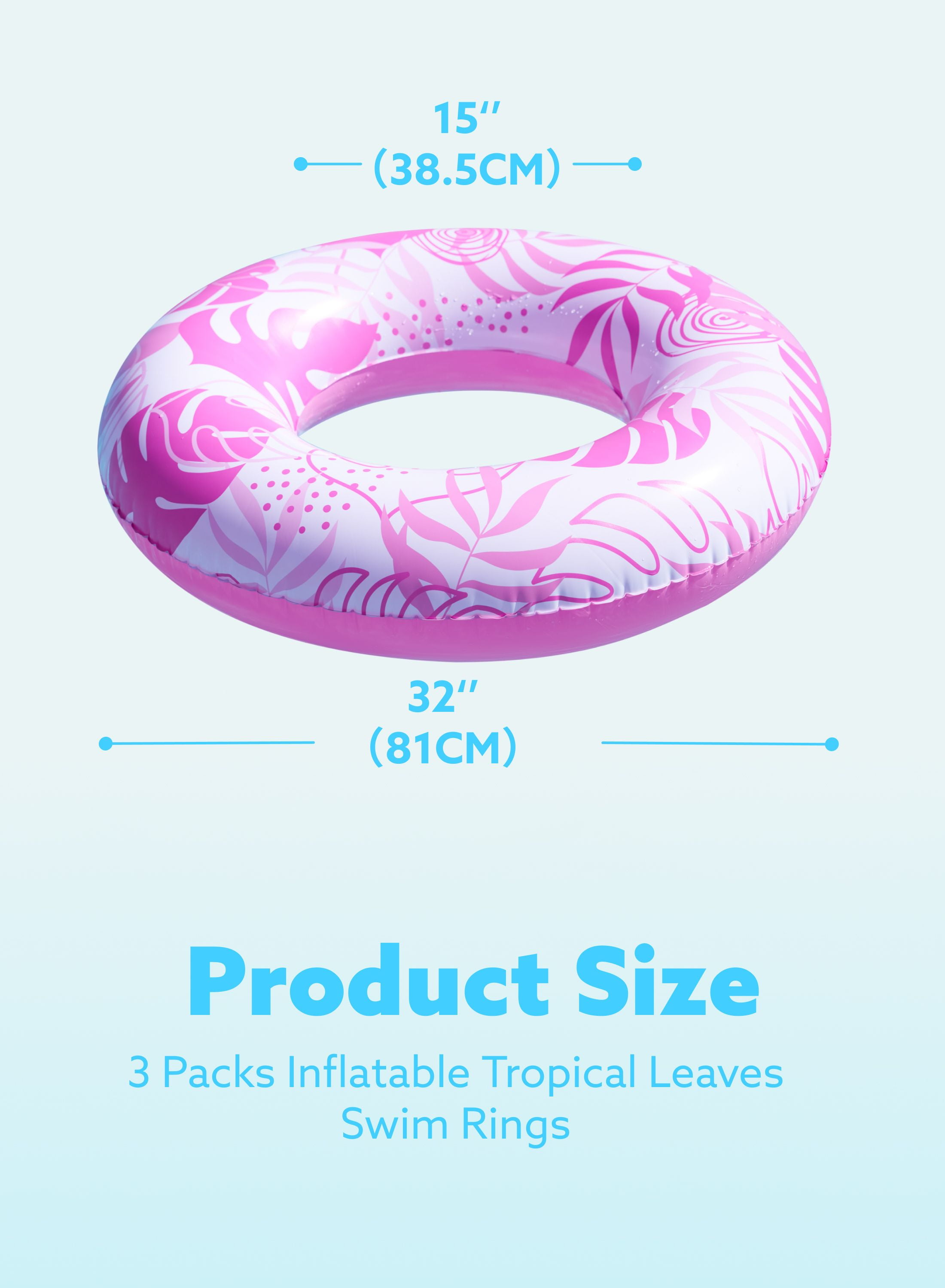 Comfortable Children's Clothing Jumbo 47-Inch Tropical Leaf Pool Float ...