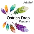 thumbnail image 4 of John Bead Ostrich Drab Feathers 11-13in, Orange, 4 of 4