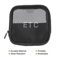 thumbnail image 3 of Uxcell 4.3"x4.3"x0.8" Travel Mesh Toiletry Bag Makeup Cosmetic Bag Zipper Pouch Black, 3 of 4