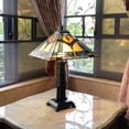 thumbnail image 3 of CHLOE Lighting ETHAN Mission 2 Light Antique Dark Bronze Table Lamp 16" Shade, 3 of 3