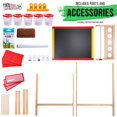 thumbnail image 6 of US Art Supply Children's Paint & Drawing Kids Art Easel Flip-Over Chalk & Dry Erase Board Bins, 6 of 6