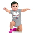 thumbnail image 4 of Dominicana Rep the Republic Cool Flag Romper Boys or Girls Infant Baby Brisco Brands 6M, 4 of 6