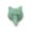 Green Aventurine, variant on 5PC 28x36x12mm Wolf Head Pendant Quartz Carving Reiki Healing Necklace With Hole-Obsidian