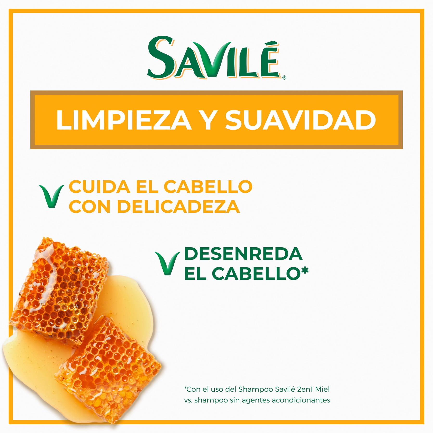 Savile 2 in 1 Shampoo Honey & Aloe Vera for All Hair Types 23.7 oz (700 ml)