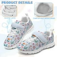thumbnail image 4 of Psesaysky Lightweight Breathable Floral Sneakers for Little Girls Mesh Sneakers with Single Buckle Convenient to Wear Shoes, 4 of 7