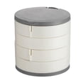 thumbnail image 2 of lionlar Earrings Jewelry Box Multilayer Rotating with Makeup White, 2 of 9