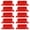 Red, variant on Tibvox Set of 10 File Folder Tabs for Hanging Files Clear Plastic Hanging Folder Tabs
