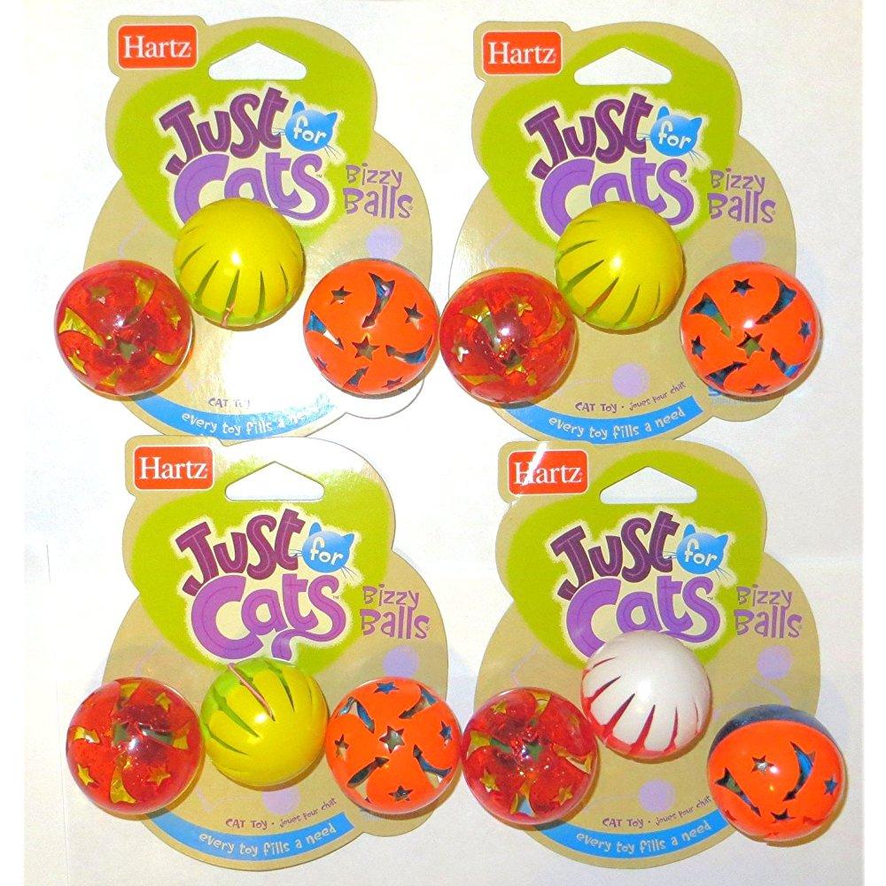 hartz swat cat toy, 12 bizzy balls - Walmart.com