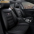 thumbnail image 4 of OTOEZ Car Seat Covers Full Set 5-Seats Leather Front Rear Cushion Protector Universal Fit, 4 of 12