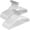 Cloud White, variant on 30-Pack Space Saving Plastic Hangers with 360° Swivel Metal Hooks, Heavy Duty Closet Organizers for Coats, Shirts, Pants, Light Gray and Dark Gray